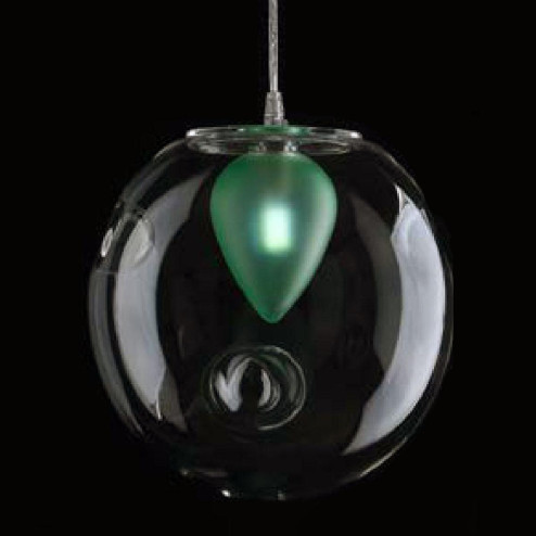 "Shauna" suspension en verre de Murano - 1 lumière - vert
