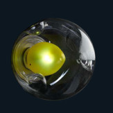 "Shauna" Murano glass sconce - 1 light - yellow