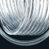 "Libbi" Murano glas hangeleuchte - 1 flammig - transparent