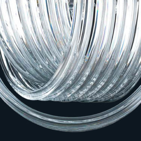 "Caylin" Murano glas hangeleuchte - 1 flammig - transparent