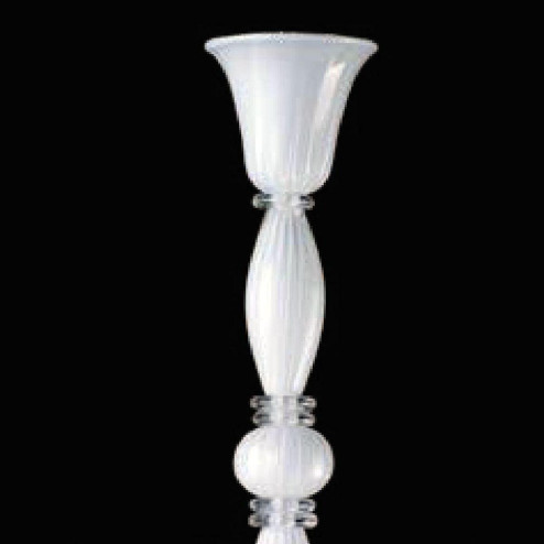 "Dominik" lampara de araña de Murano - 3 luces - blanco