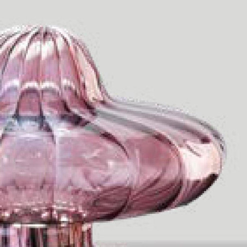 "Carolina" lampe de table en verre de Murano - 1 lumière - améthyste