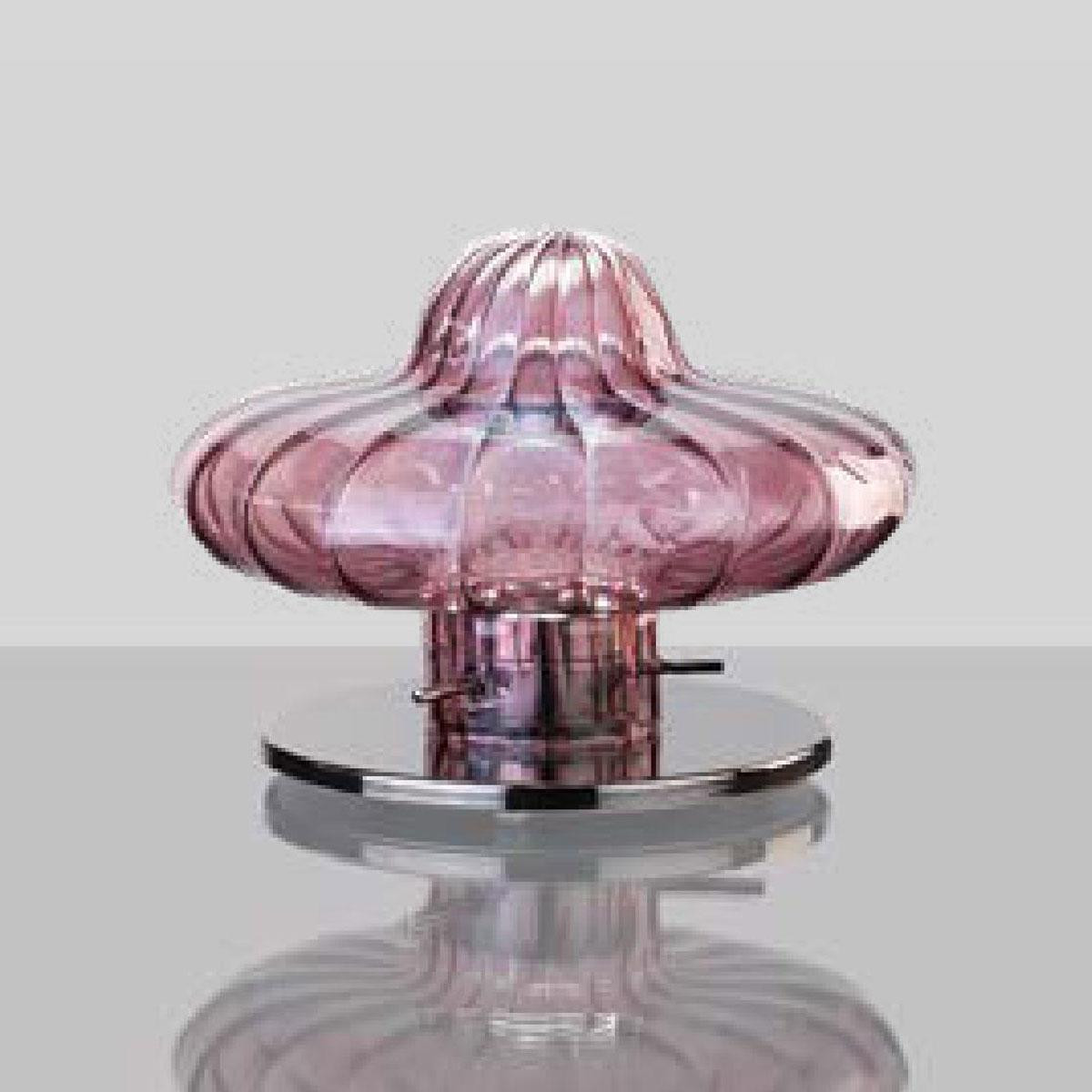 "Carolina" Murano glass bedside lamp - 1 light - amethyst