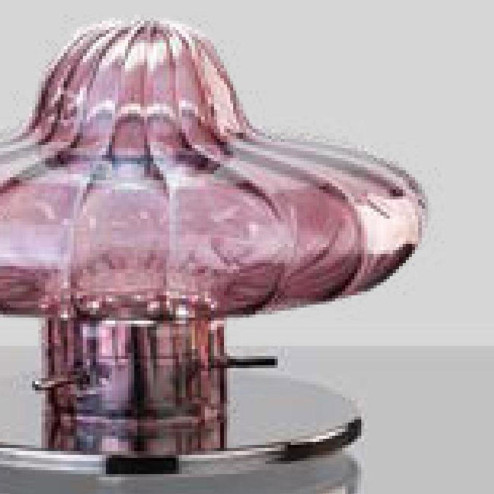 "Carolina" lampe de chevet en verre de Murano - 1 lumière - améthyste