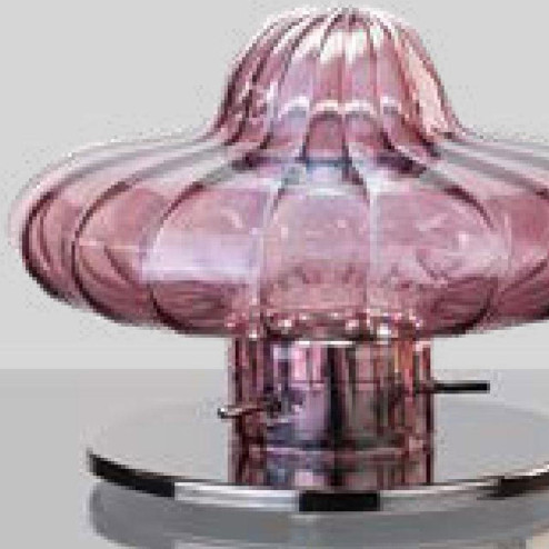 "Carolina" lampe de chevet en verre de Murano - 1 lumière - améthyste