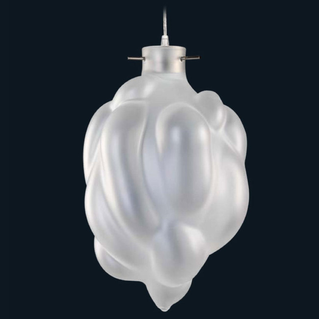 "Annaliese" lámpara colgante en cristal de Murano - 1 luce -  transparente mat 