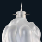 "Annaliese" lámpara colgante en cristal de Murano - 1 luce -  transparente mat 