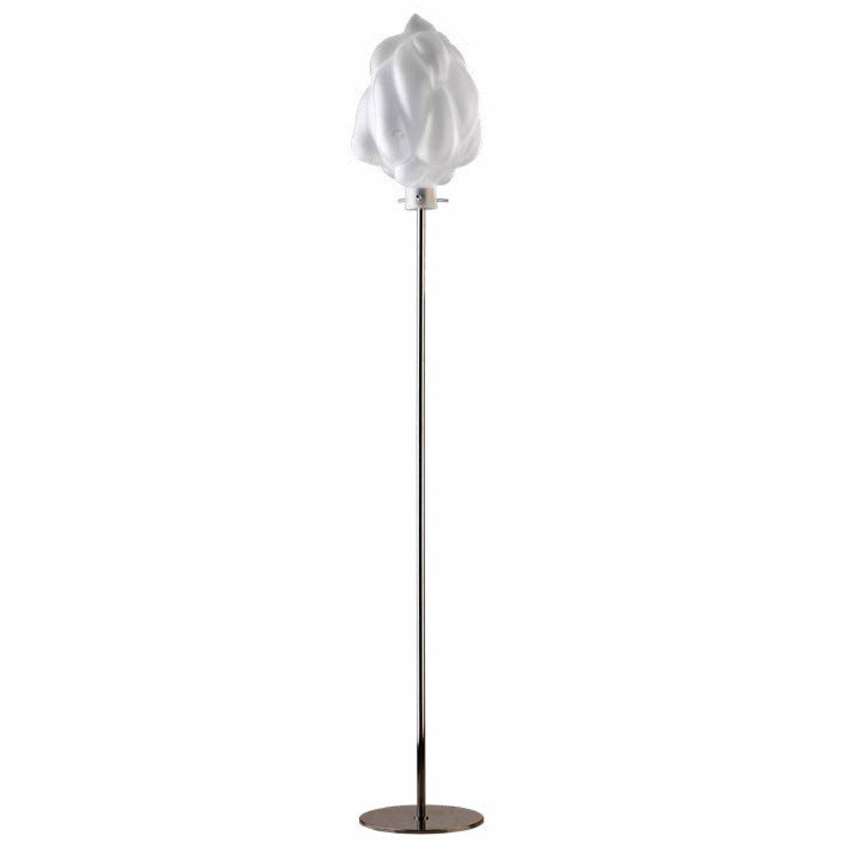 "Annaliese" Murano glass floor lamp - 1 light - mat transparent 