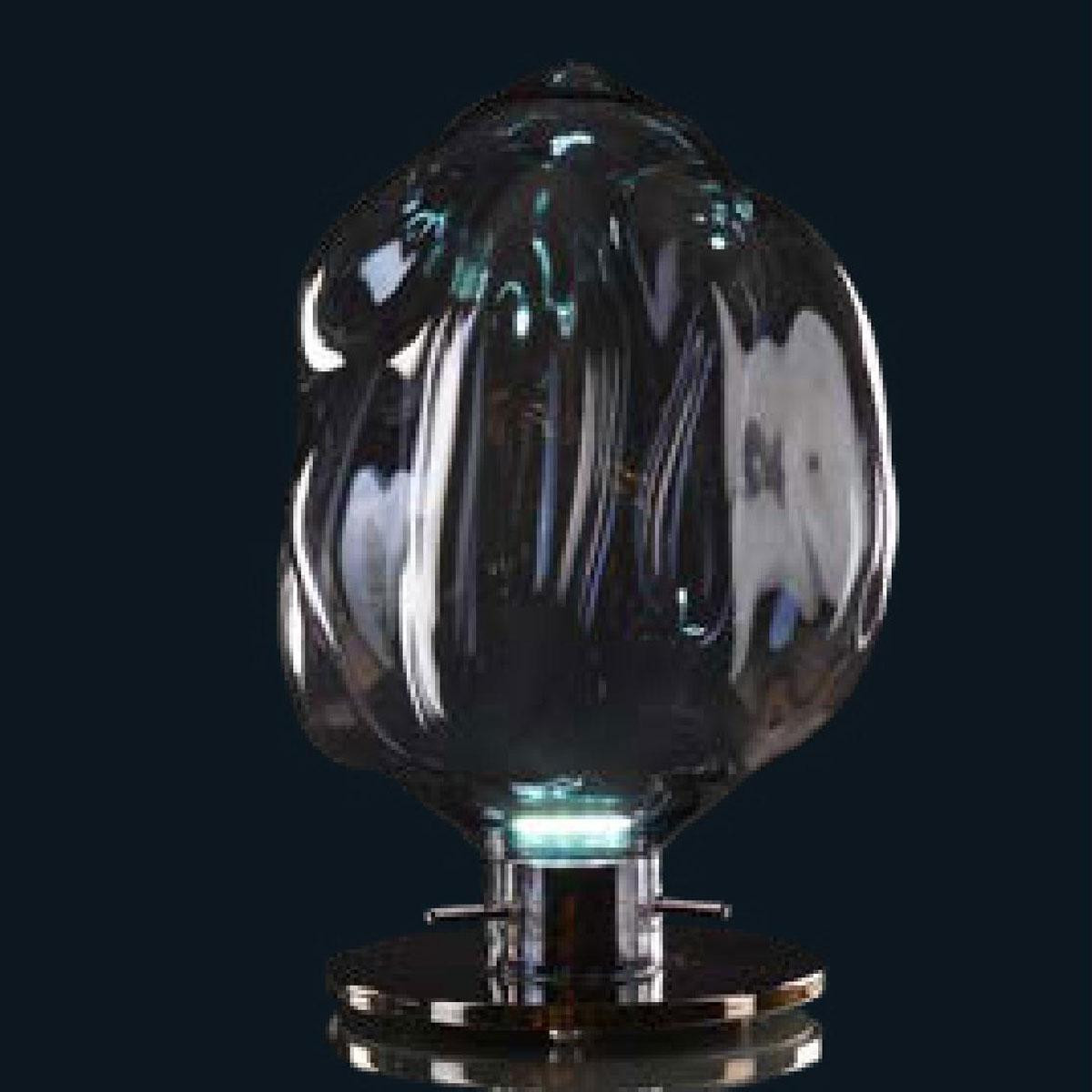 "Annaliese" Murano glass table lamp - 1 light - grey
