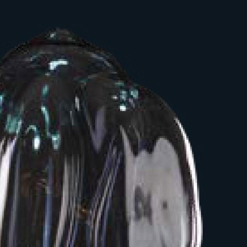 "Annaliese" Murano glass table lamp - 1 light - grey
