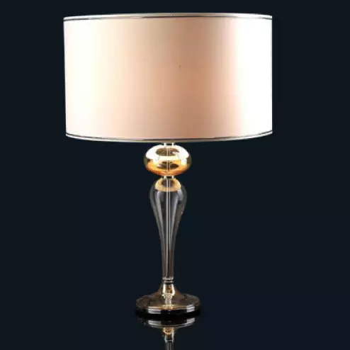 "Zahraa" Murano glass table lamp - 1 light - amber