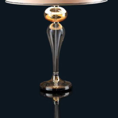 "Zahraa" lampe de table en verre de Murano - 1 lumière - ambre