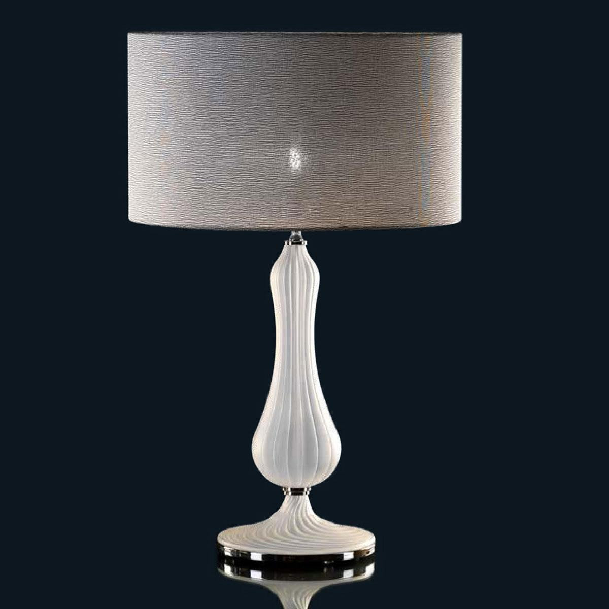 "Maiya" lampe de table en verre de Murano - 1 lumière - transparent mat