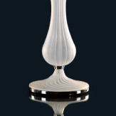 "Maiya" Murano glass table lamp - 1 light - Mat transparent