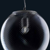 "Letitia" lámpara colgante en cristal de Murano - 1 luce - ámbar detalles