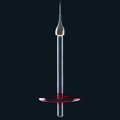 "Alisa" lámpara colgante en cristal de Murano  - 1 luce - rojo