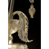 Magnifico lampara de cristal de Murano a dos niveles 12+3 luces - color oro