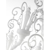 Inverno lustre blanc en verre de Murano