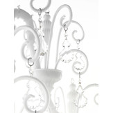 Inverno lustre blanc en verre de Murano