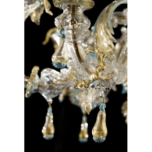 Primavera 8 lights Murano glass chandelier 