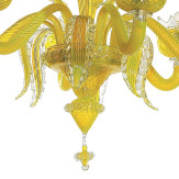 "Topazio" araña de Murano amarilla
