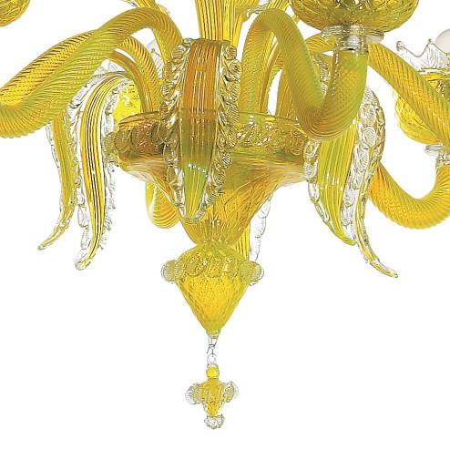 "Topazio" gelb Murano Kronleuchter
