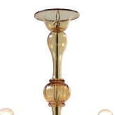 "Nane" lustre ambre en verre de Murano