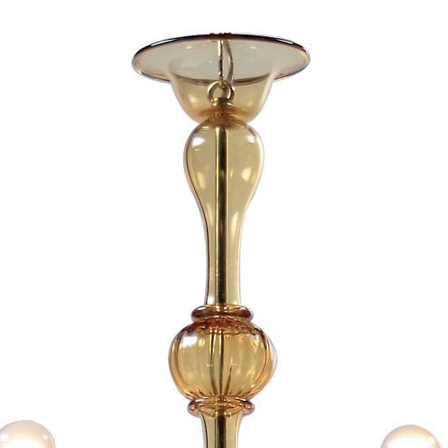 "Nane" Amber Murano glass chandelier