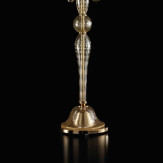 "Bortolo" Murano glass floor lamp - 1 light - gold