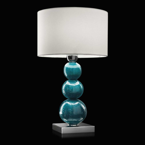 "Orelia" lampe de chevet en verre de Murano - 1 lumière - aigue-marine