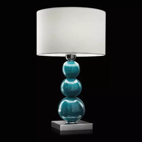 "Orelia" Murano glass bedside lamp - 1 light - aquamarine