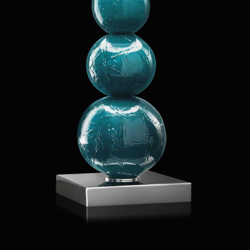 "Orelia" lampe de chevet en verre de Murano - 1 lumière - aigue-marine