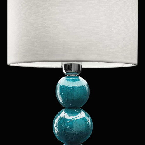 "Orelia" lampara de mesita de noche de Murano - 1 luce - aguamarina