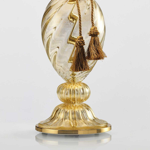 "Aurelia" lampe de table en verre de Murano - 1 lumière - or