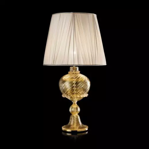 "PierAntonio" Murano glass table lamp - 1 light - gold