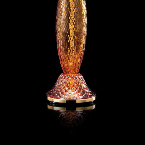"Eside" Murano glass bedside lamp - 1 light - tea
