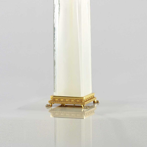 "Gael" Murano glass table lamp - 1 light - transparent