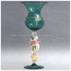 “Fiore” Murano drinking glass