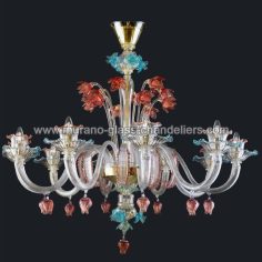 “Evangeline” Murano glass chandelier