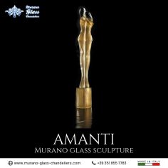 “Amanti” Murano glass sculpture
