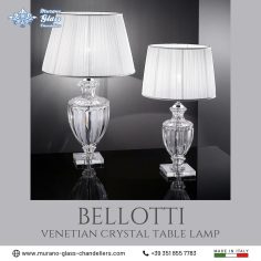 “Bellotti” venetian crystal table lamp