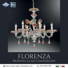 “Florenza” Murano glass chandelier