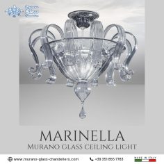 “Marinella” Murano glass ceiling light
