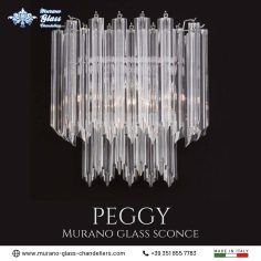 “Peggy” Murano glass sconce