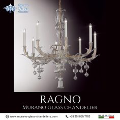 “Ragno” Murano glass chandelier