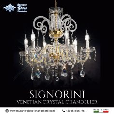 “Signorini” venetian crystal chandelier