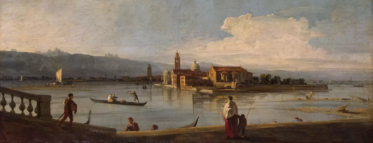 Insel Murano von Canaletto gemalt